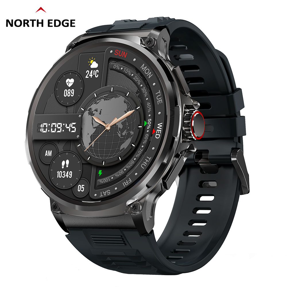 Smartwatch Faces - AndroidおよびIOS用のコネクテッドウォッチEDGE-HDインチ,身体活動モニター,大容量バッテリー1.85 mAh,心拍数およびスポーツアクティビティモニター,710インチ画面