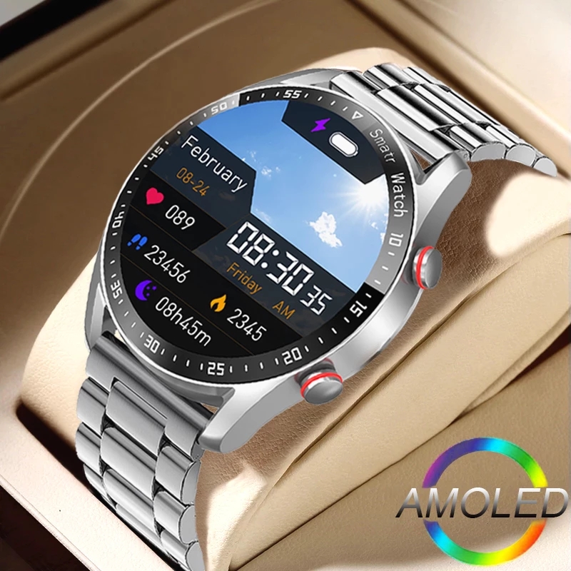 Smartwatch Faces - ECG + PPG Bluetooth 通話スマートウォッチメンズレーザー健康血圧フィットネススポーツ腕時計男性スポーツ防水スマートウォッチ +