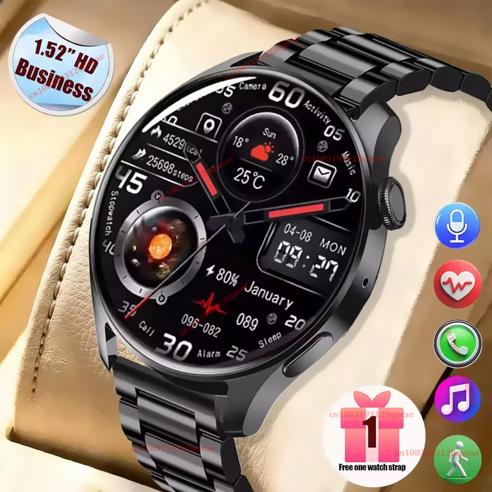 Smartwatch X12 - ビジネス向け新型スマートウォッチ HDディスプレイ 健康管理 Bluetooth通話 音声アシスタント スポーツ対応