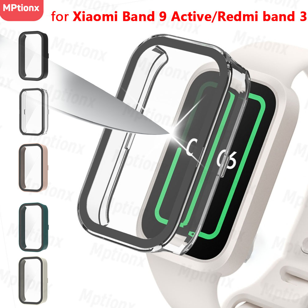Smartwatch Icon - 強化ガラス + ケース Xiaomi スマートバンド 9