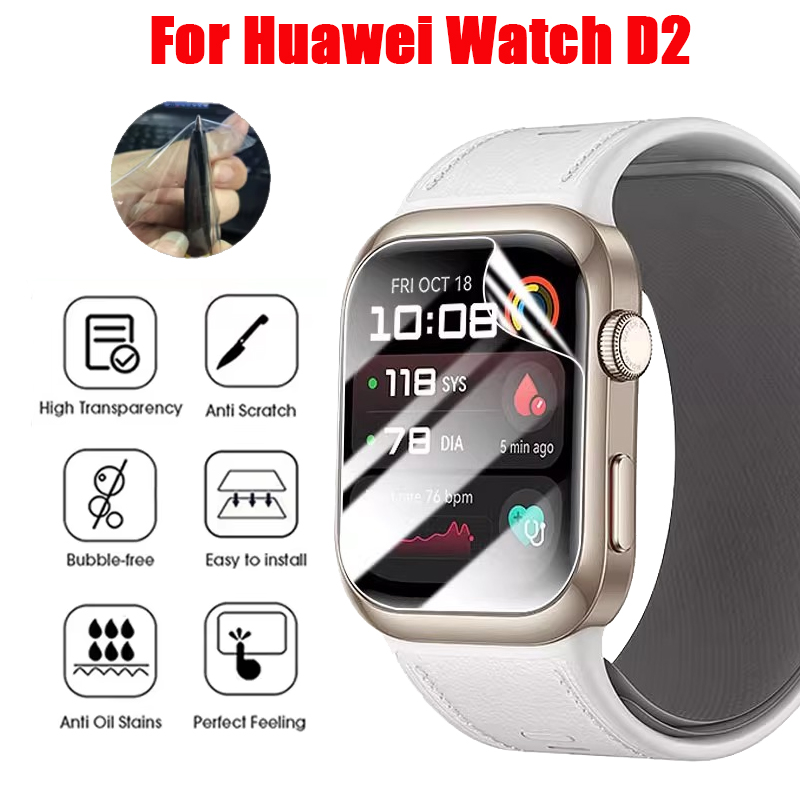 Smartwatch Icon - Huawei Watch用TPUヒドロゲルフィルム,透明なソフトスクリーンプロテクター,スマートウォッチ,強化ガラスなし,アクセサリー