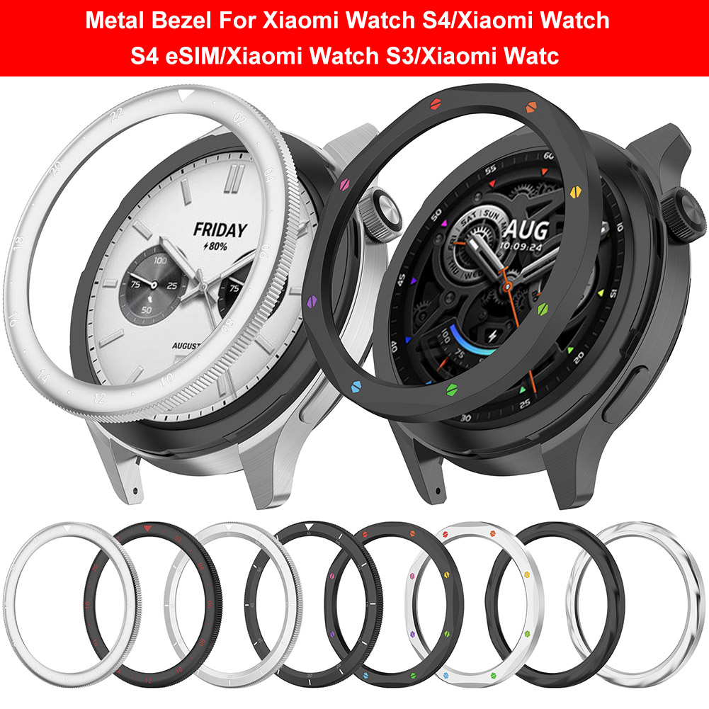 Xiaomi Smartwatch S4 Accessories - メタルベゼルリング Xiaomi Watch S4/S3用 メタルプロテクター ウォッチケース