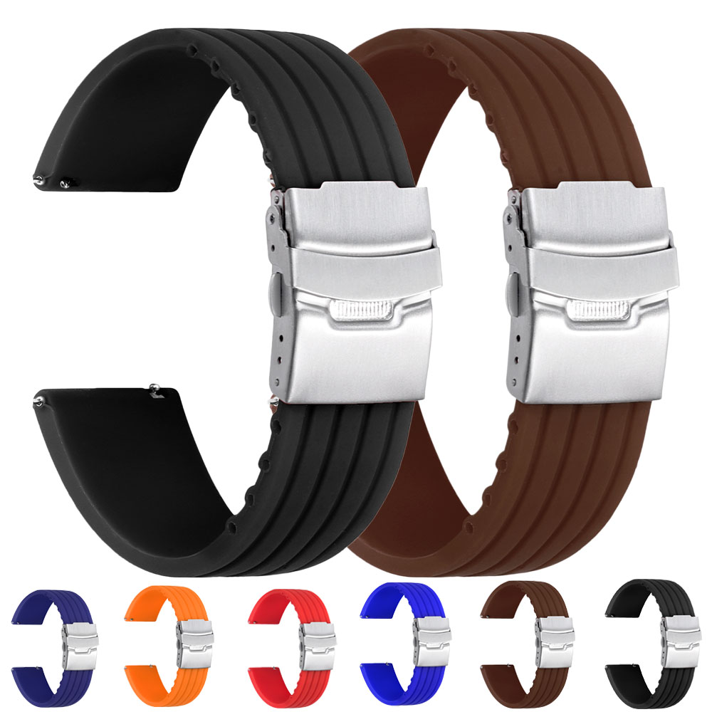 Fossil Smartwatch Accessories - 18/20/22/24 ミリメートルクイックリリースシリコン時計バンド Huawei 社腕時計 GT4/GT3 46