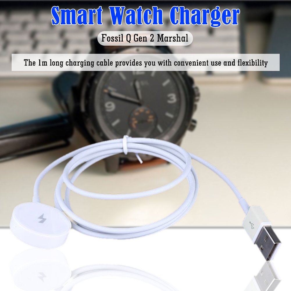 Fossil Smartwatch Accessories - 1 メートルスマートウォッチ磁気充電器短絡保護 USB 充電器クレードルコード交換アクセサリー Fossil Gen