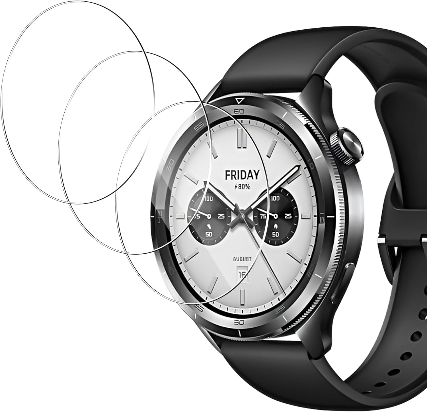 3 個強化ガラススマートウォッチスクリーンプロテクター Xi - Xiaomi Smartwatch S4 Accessories のレビューと価格