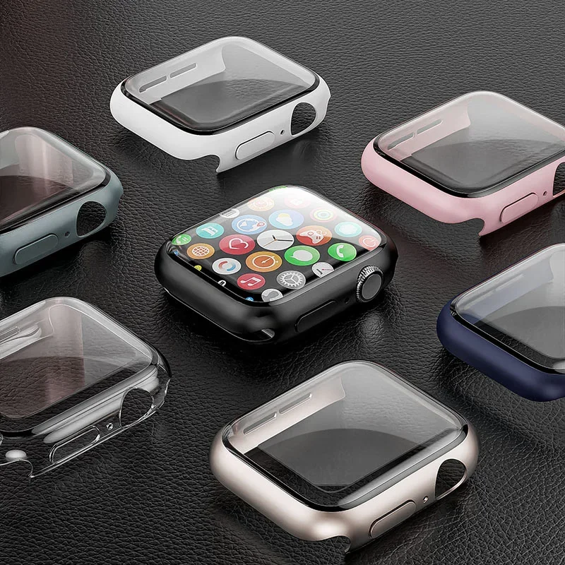 Apple Watchケース用強化ガラス+カバー 45mm  - Apple Smartwatch Accessories のレビューと価格