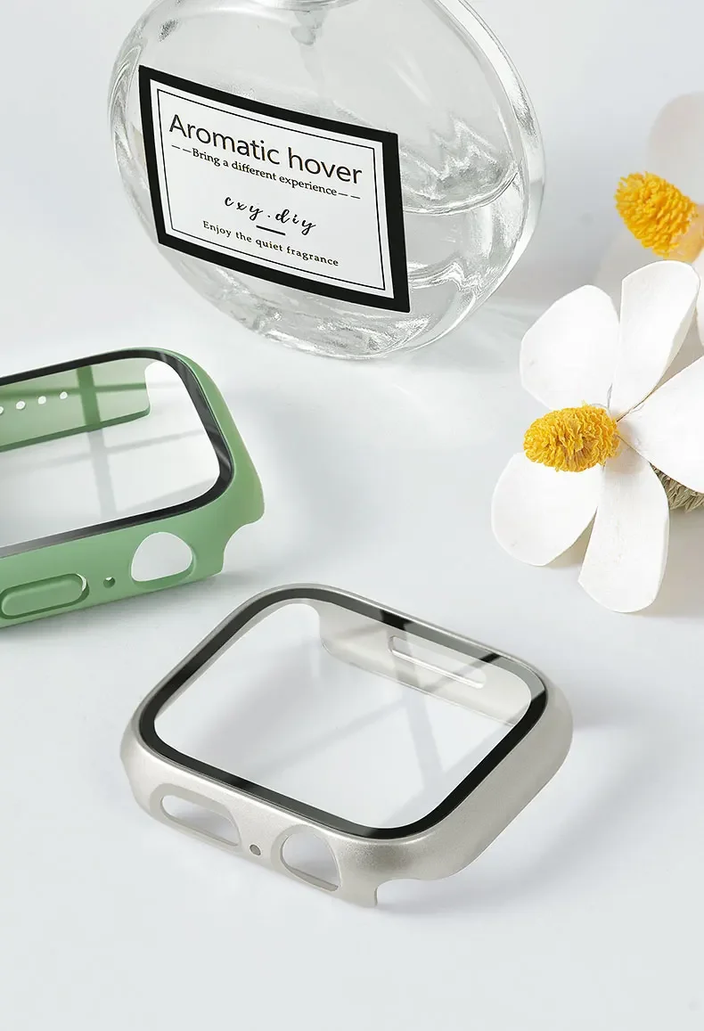 Apple Watchケース用強化ガラス+カバー 45mm  - Apple Smartwatch Accessories のレビューと価格