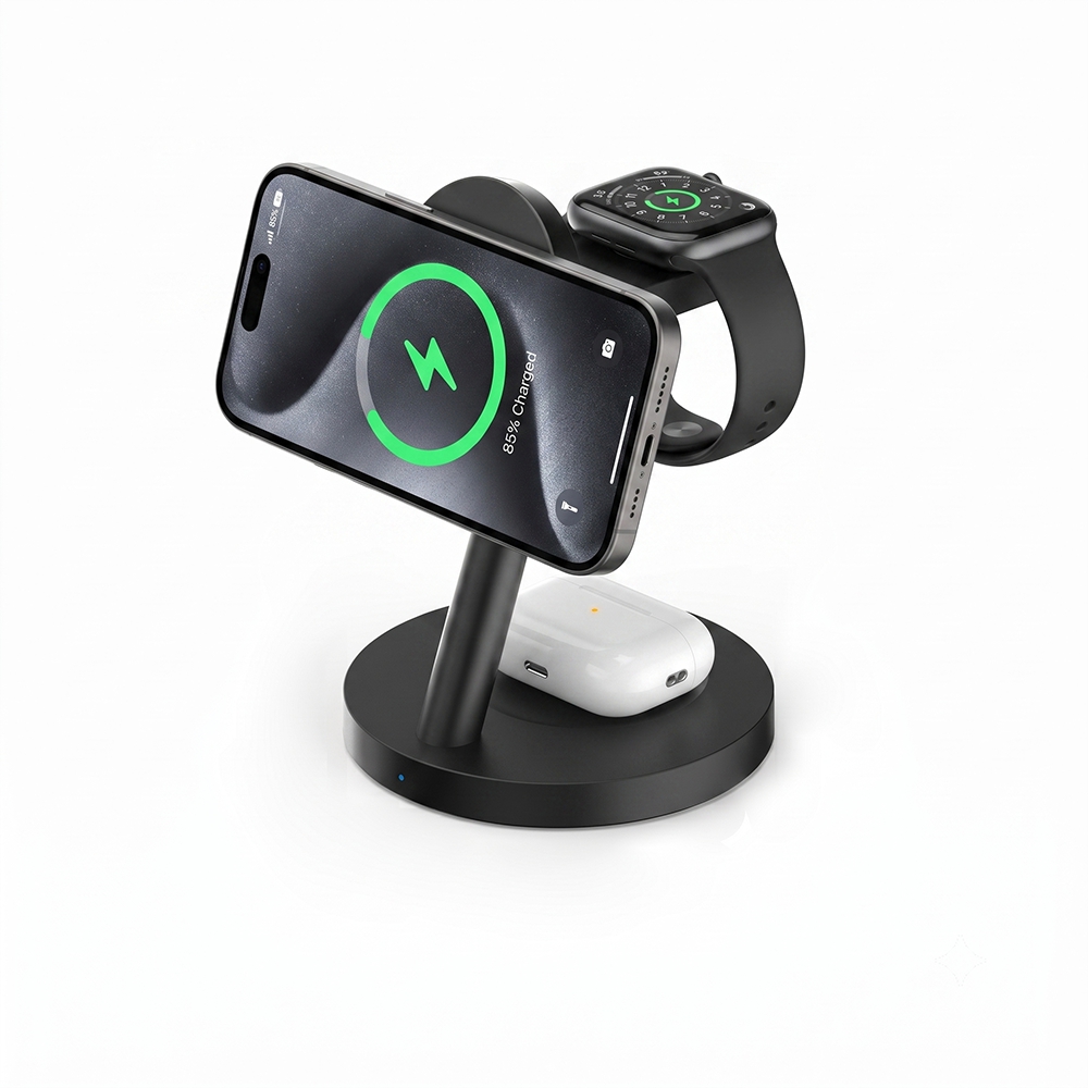 3in1 Qi2.2 25W高速ワイヤレス充電ステーション  - Smartwatch Ac のレビューと価格