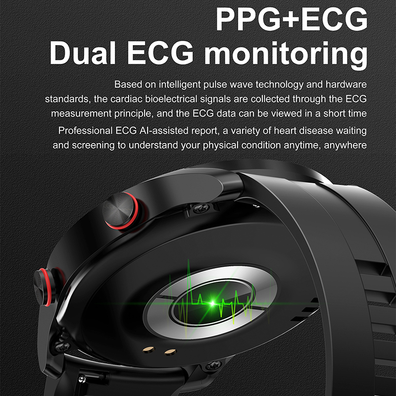 ECG + PPG Bluetooth 通話スマートウォッチ - Smartwatch Faces のレビューと価格