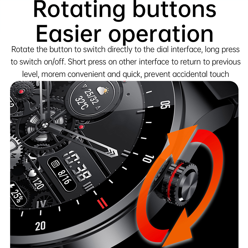 GPS ECG+PPG Bluetooth通話スマートウォッ - Smartwatch Faces のレビューと価格