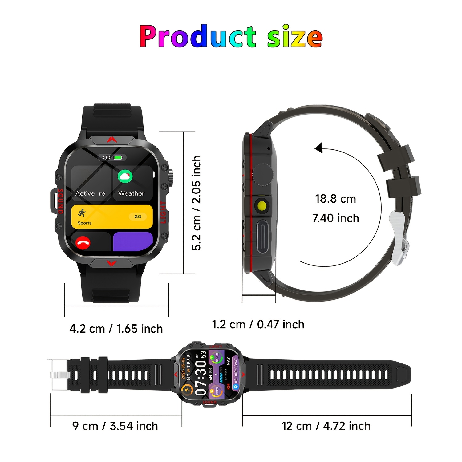 新しいスマートウォッチ、明るい懐中電灯、複数のスポーツモード - Smartwatch Faces のレビューと価格