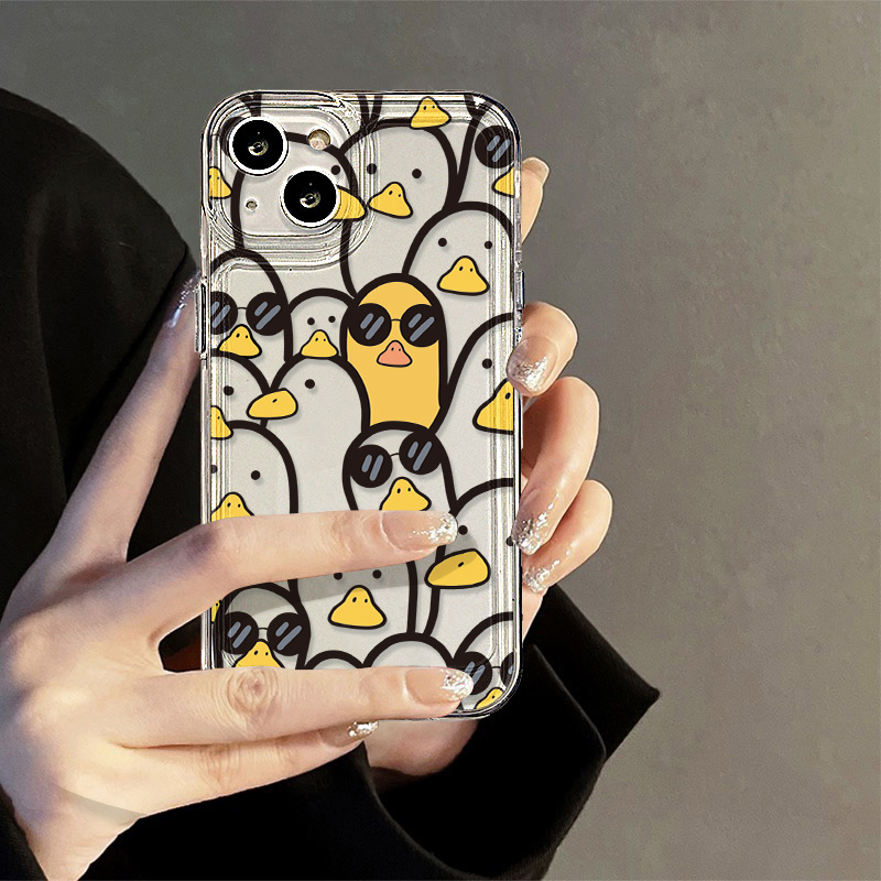 かわいい漫画のアヒル柄ケース 女の子向け iPhone 17 - Apple Iphone 16 のレビューと価格