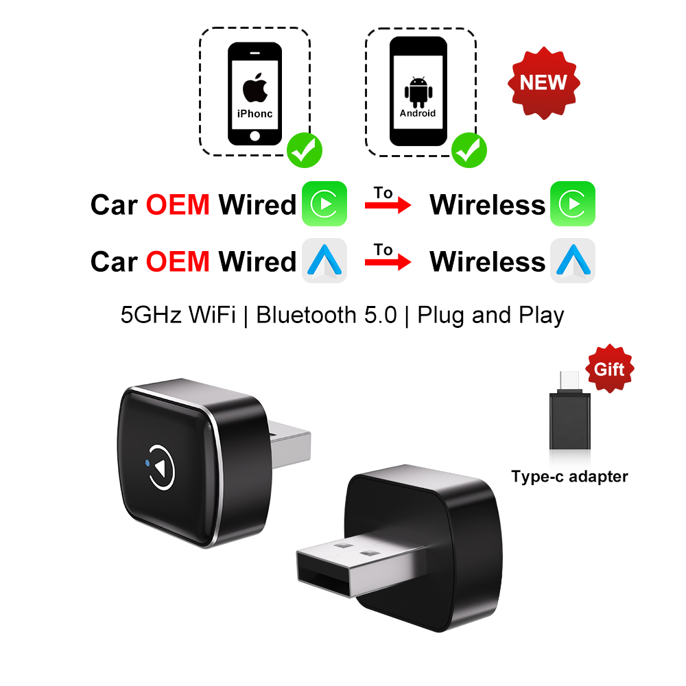 CarPlay 2in1 ワイヤレスCarPlay Andr - Smartwatch Universal のレビューと価格