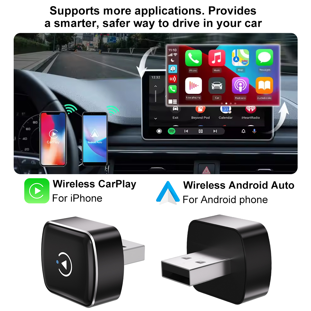 CarPlay 2in1 ワイヤレスCarPlay Andr - Smartwatch Universal のレビューと価格