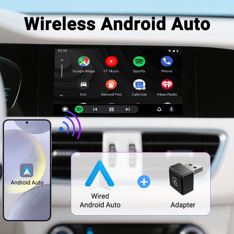 XUDA ワイヤレス CarPlay Android 自動ア - Smartwatch Universal のレビューと価格