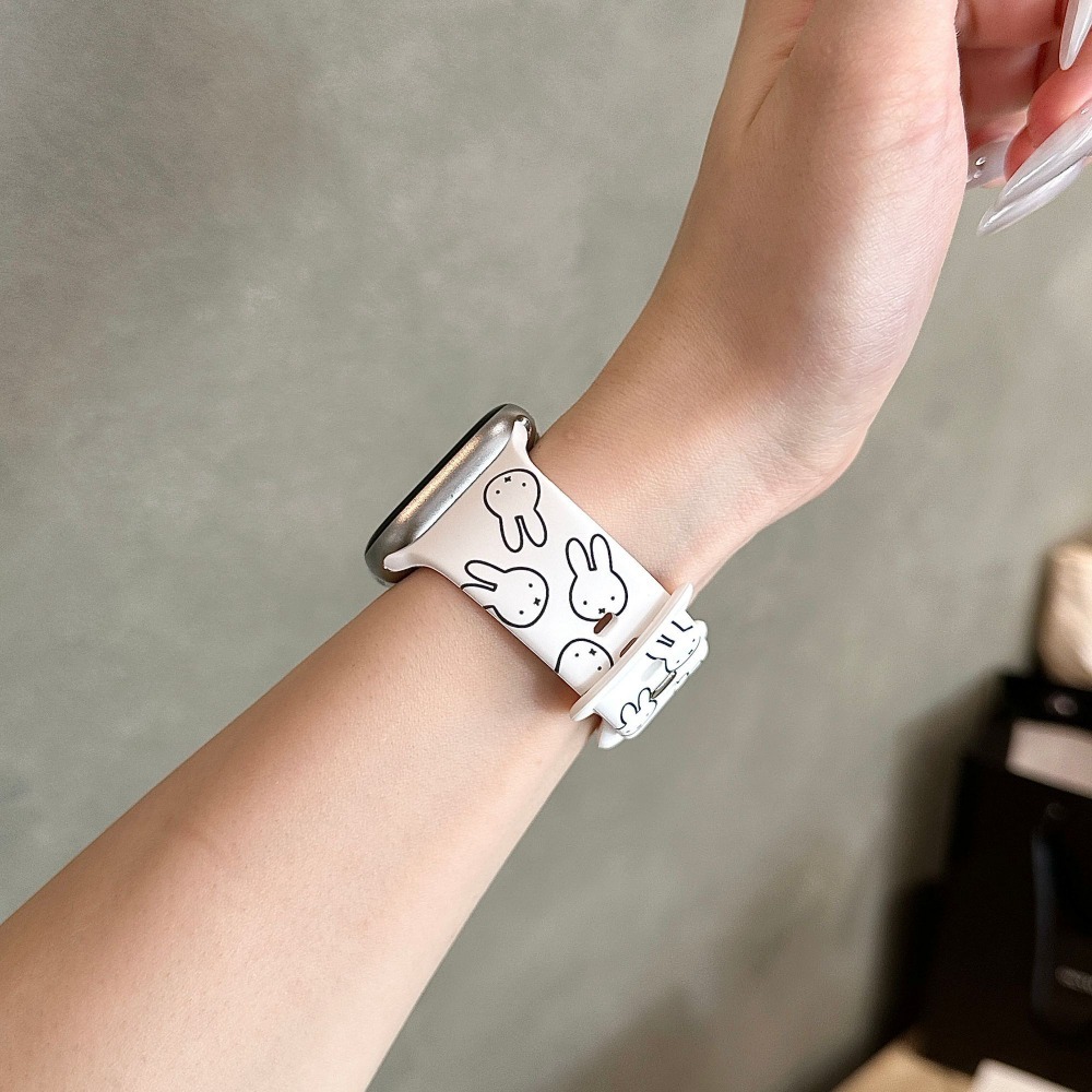 かわいいミッフィーウサギの漫画風ウォッチバンド、Apple  - Apple Smartwatch Accessories のレビューと価格