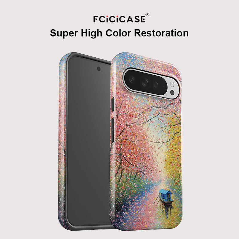 Fcicicase カラフルなツリーボートプリント電話ケース - Google Pixel 9 のレビューと価格