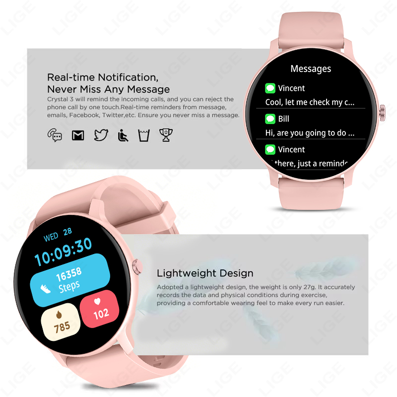 LIGE 2026 スマートウォッチ DIY ウォッチフェイ - Smartwatch Faces のレビューと価格