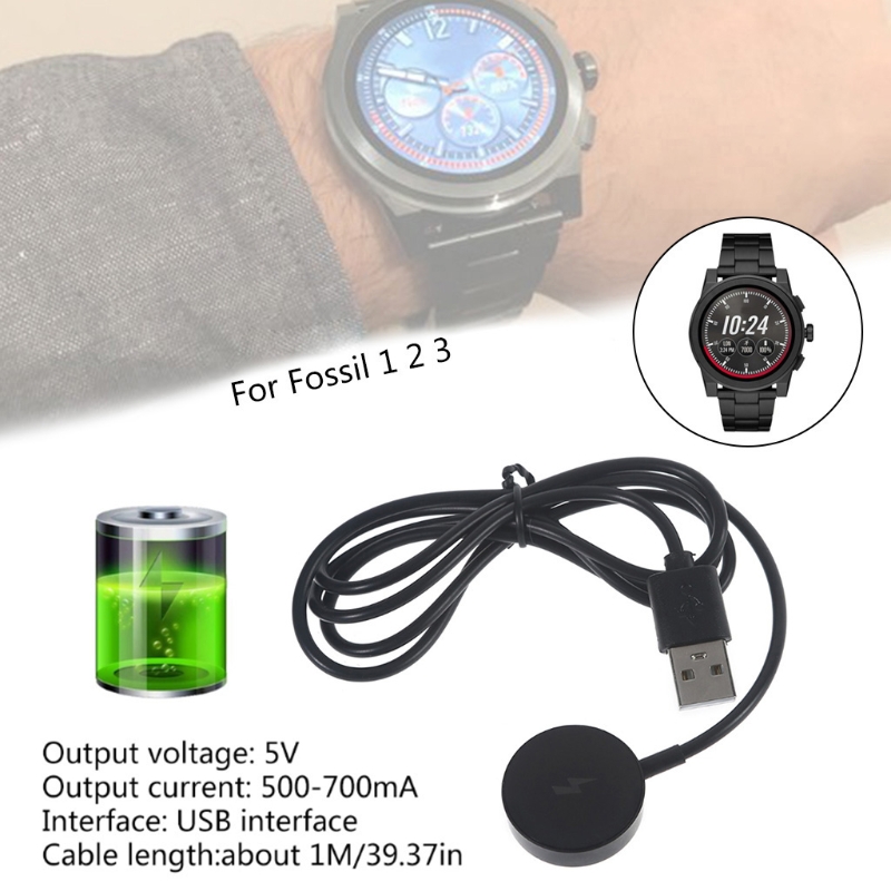 USB ウォッチ充電器アダプター スマートウォッチ充電ケーブ - Fossil Smartwatch Accessories のレビューと価格