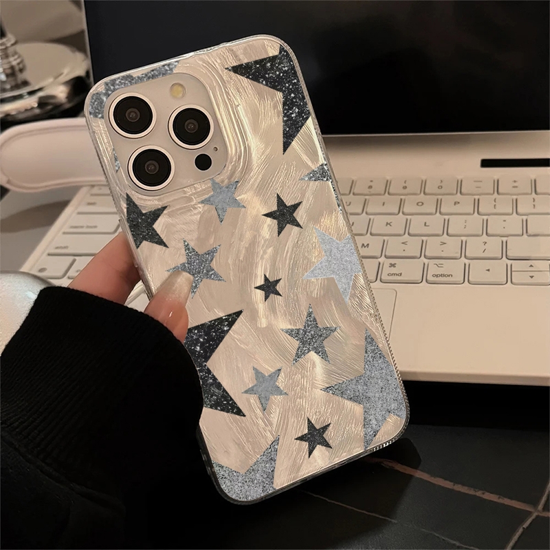 輝く星柄のおしゃれなスマホケース iPhone 17 16  - Apple Iphone 16 のレビューと価格