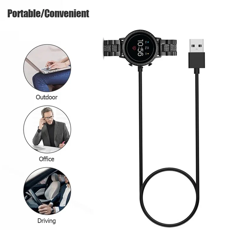 1 メートル USB 磁気急速充電器ドック化石世代 6/化石 - Fossil Smartwatch Accessories のレビューと価格