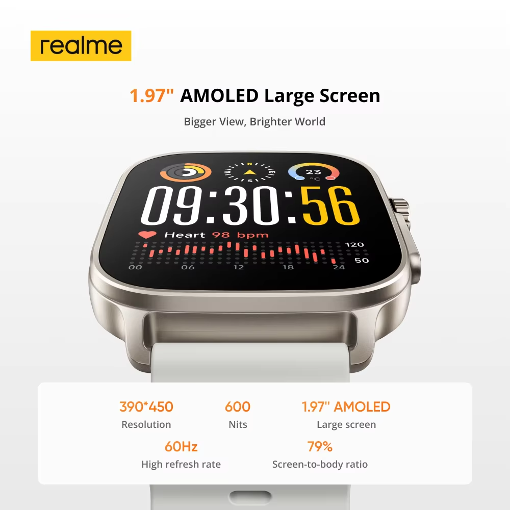 グローバル版 realme watch 5 1.97インチ  - Smartwatch X12 のレビューと価格