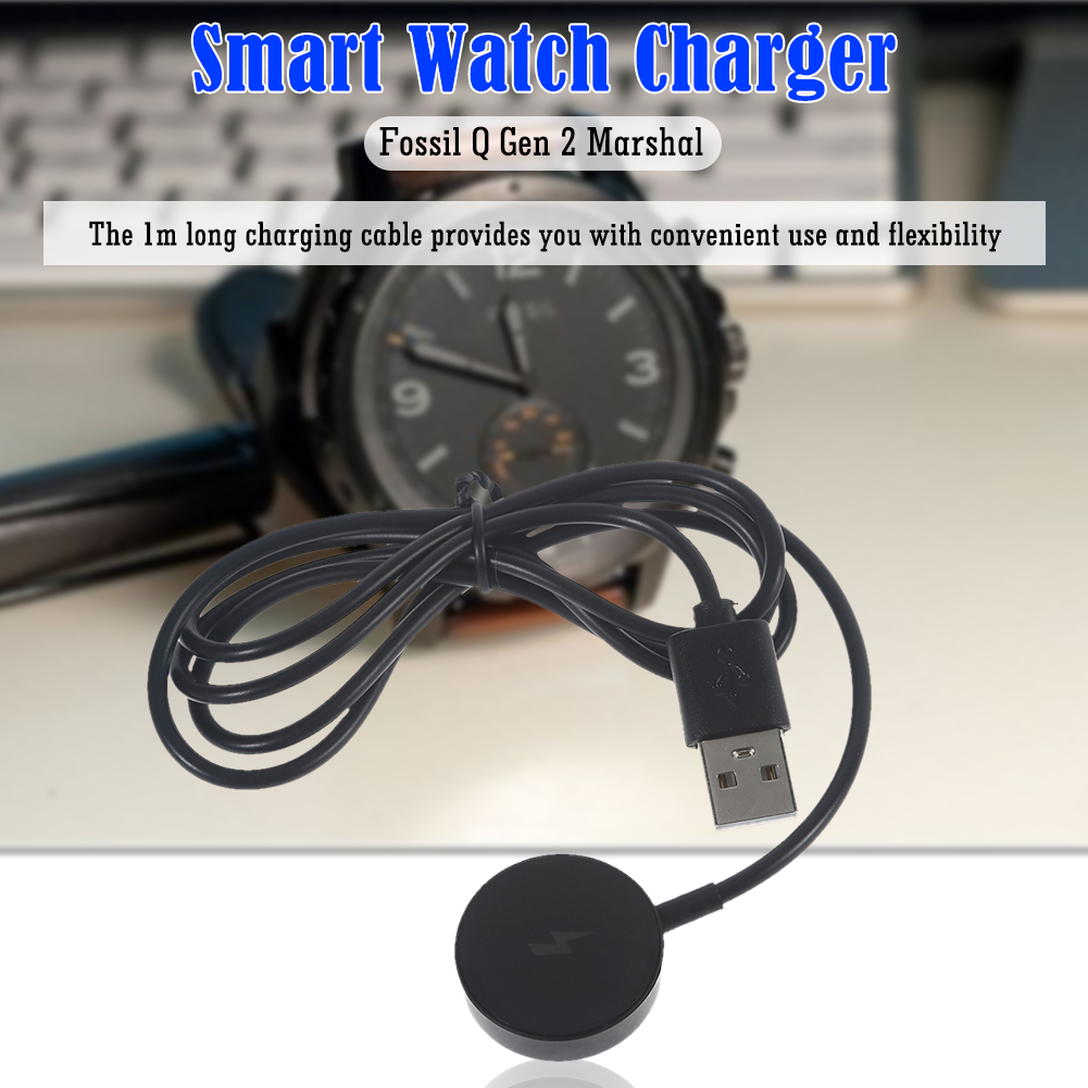 1 メートルスマートウォッチ磁気充電器短絡保護 USB 充電 - Fossil Smartwatch Accessories のレビューと価格