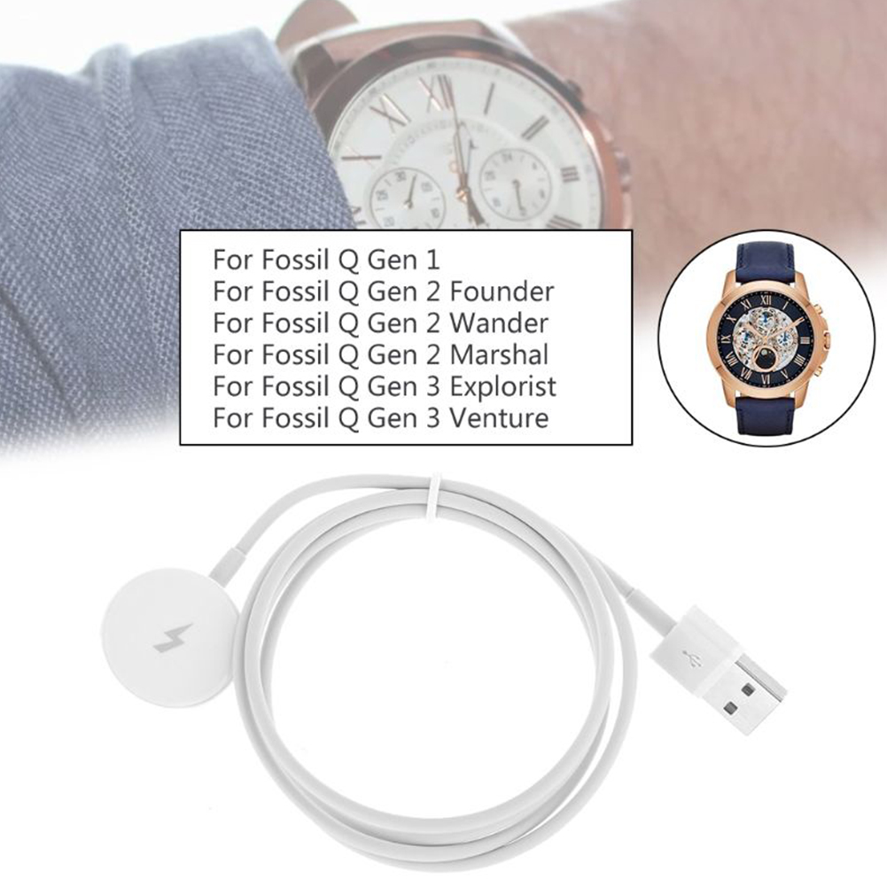 時計充電ケーブル USB 充電ドックケーブル 時計電源クレー - Fossil Smartwatch Accessories のレビューと価格