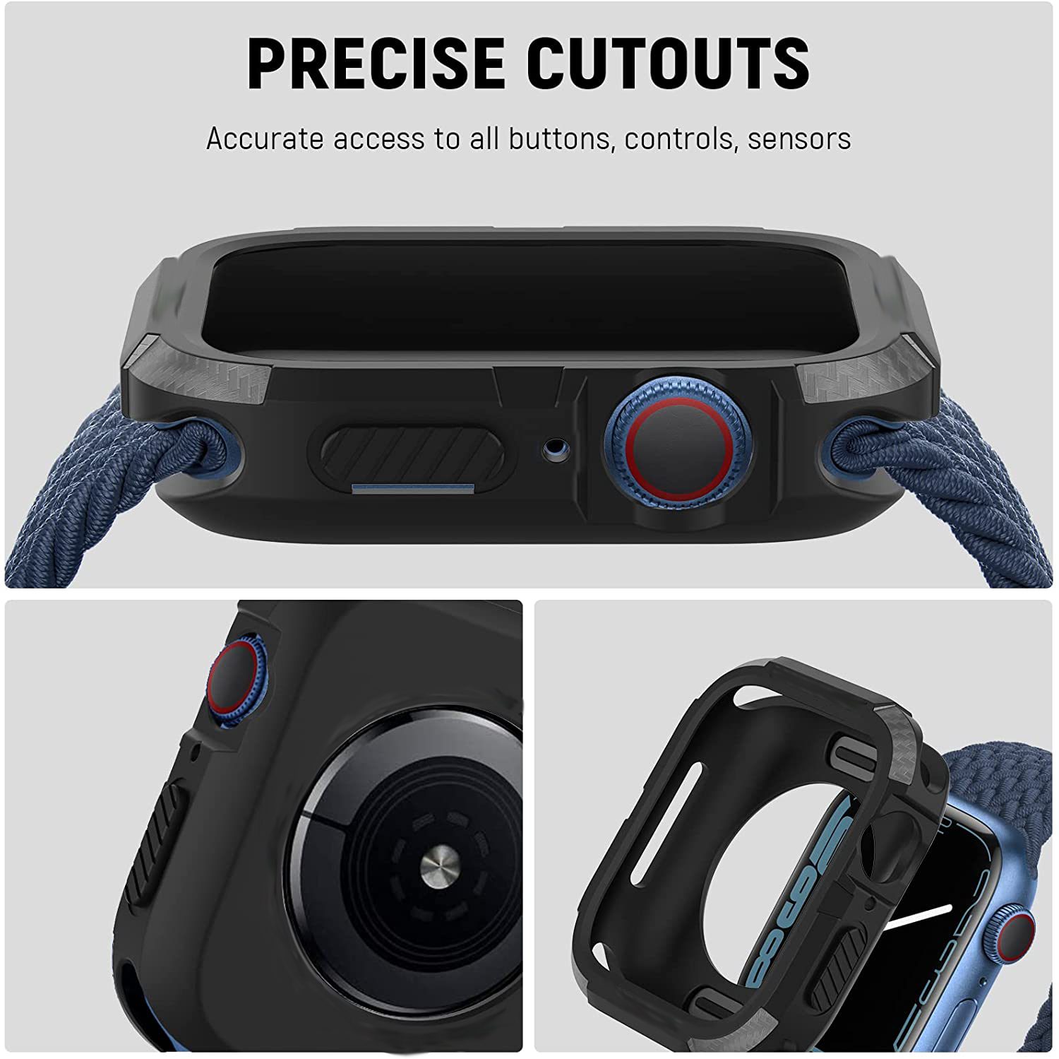 頑丈なカバー Apple Watch ケース 44 ミリメー - Apple Smartwatch Accessories のレビューと価格